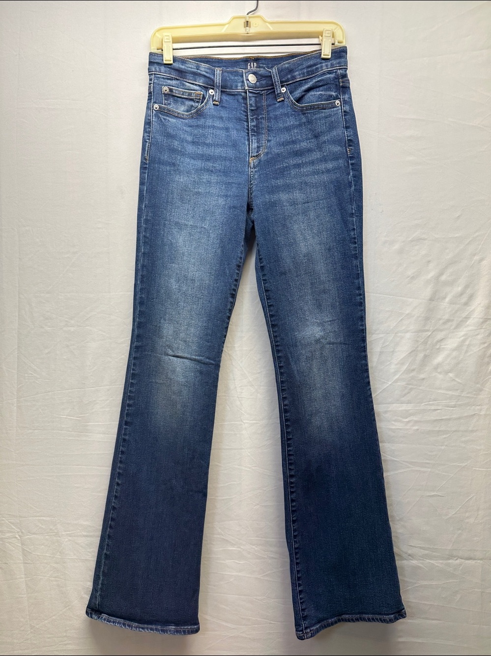 GAP Perfect Boot Jeans in Dark Blue Denim